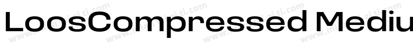 LoosCompressed Medium字体转换